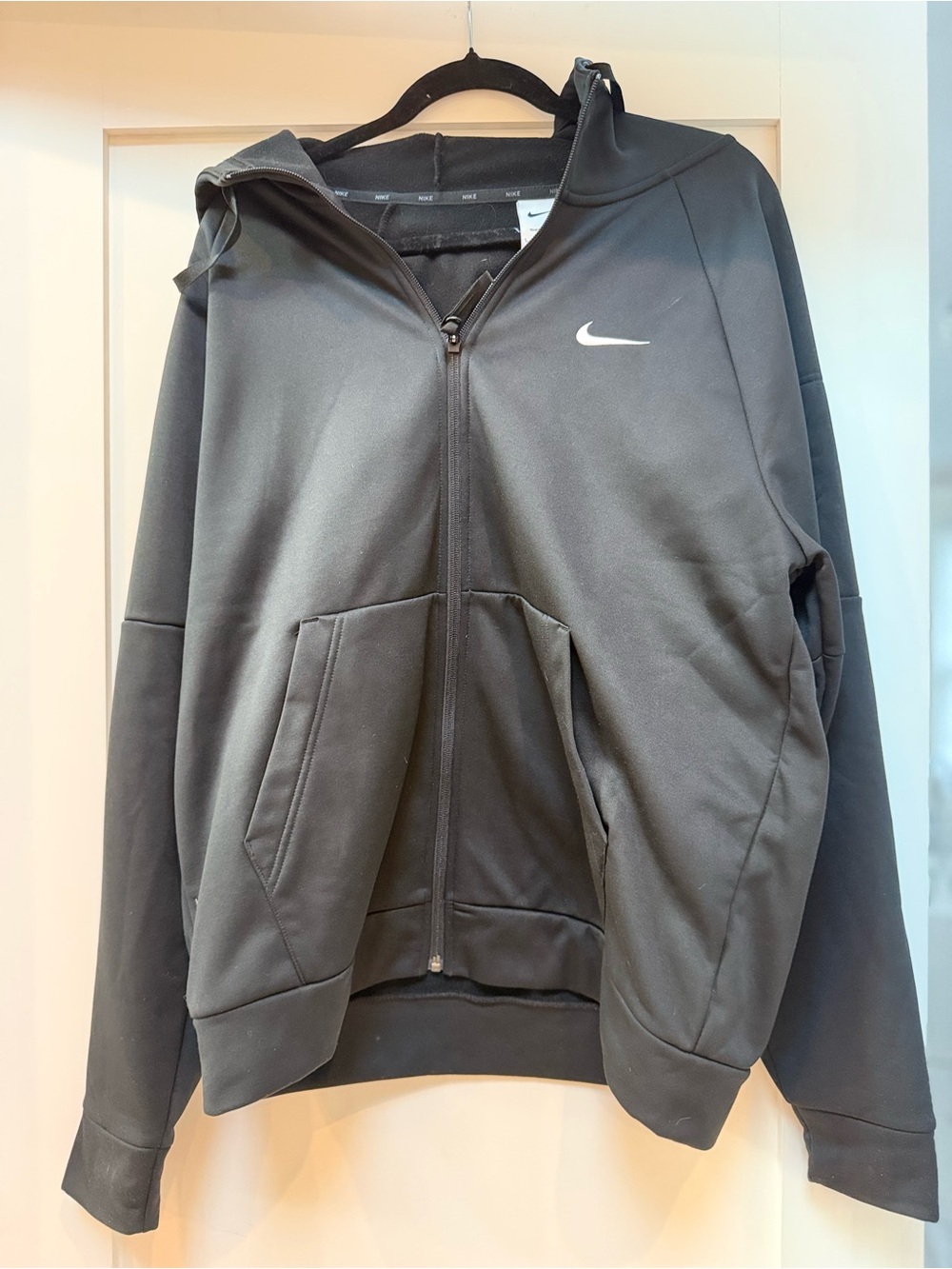 Mini Boden Black Full-Zip Hoodie Jacket